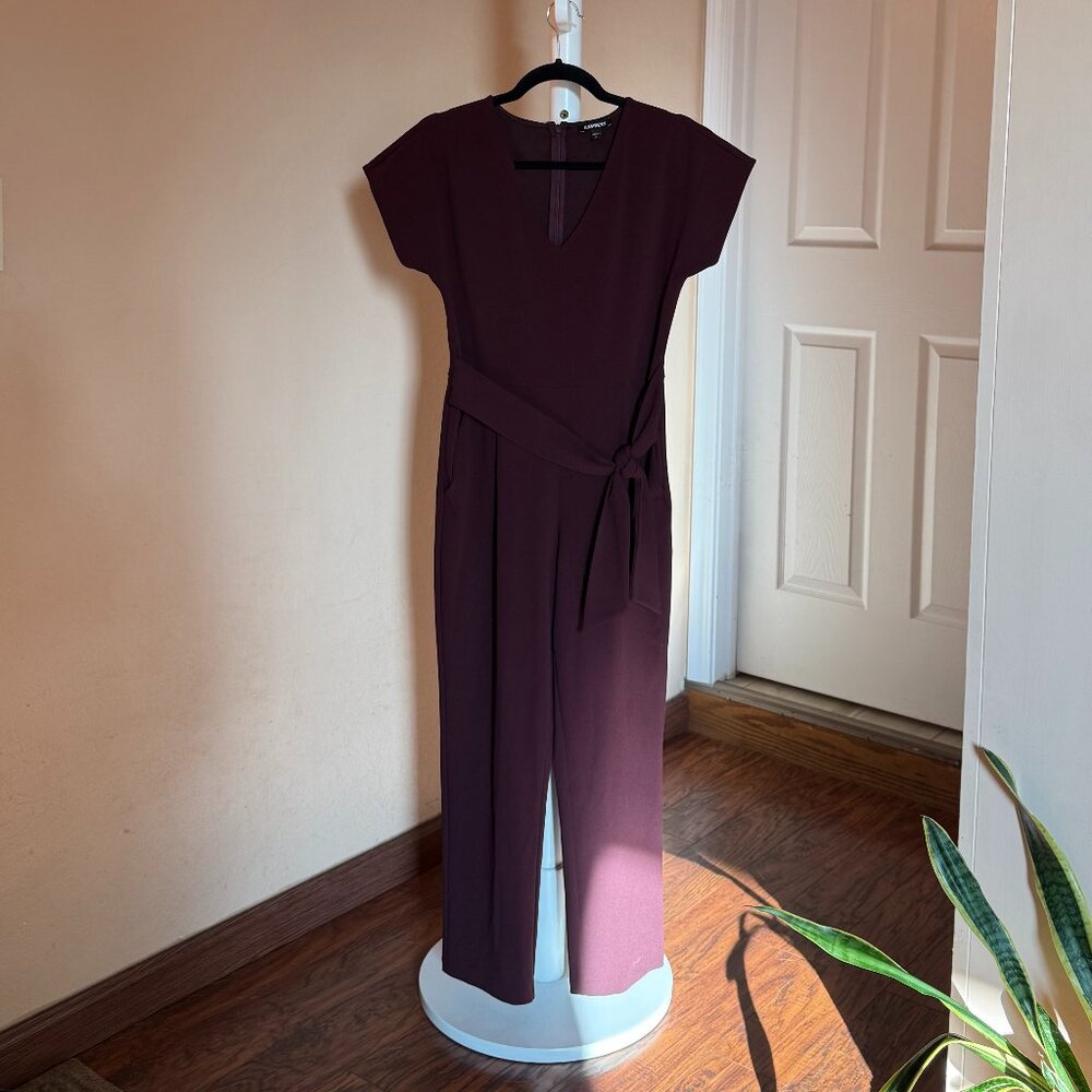 Plum Express Belted Jumpsuit – Size Small